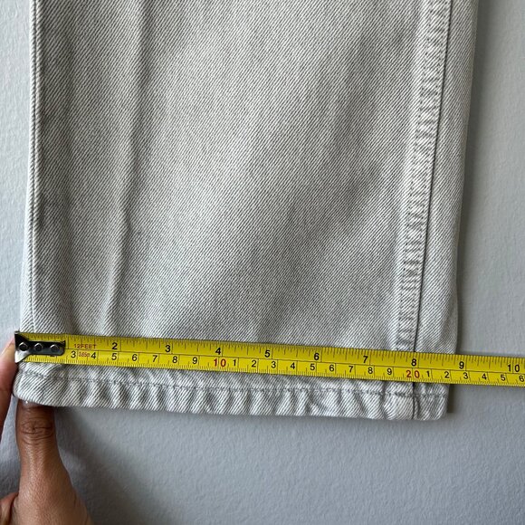 Re/Done Originals 70s High Rise Bootcut Jeans Light Grey Wash Women’s Size 24 - Picture 10 of 13
